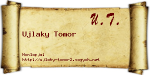 Ujlaky Tomor névjegykártya